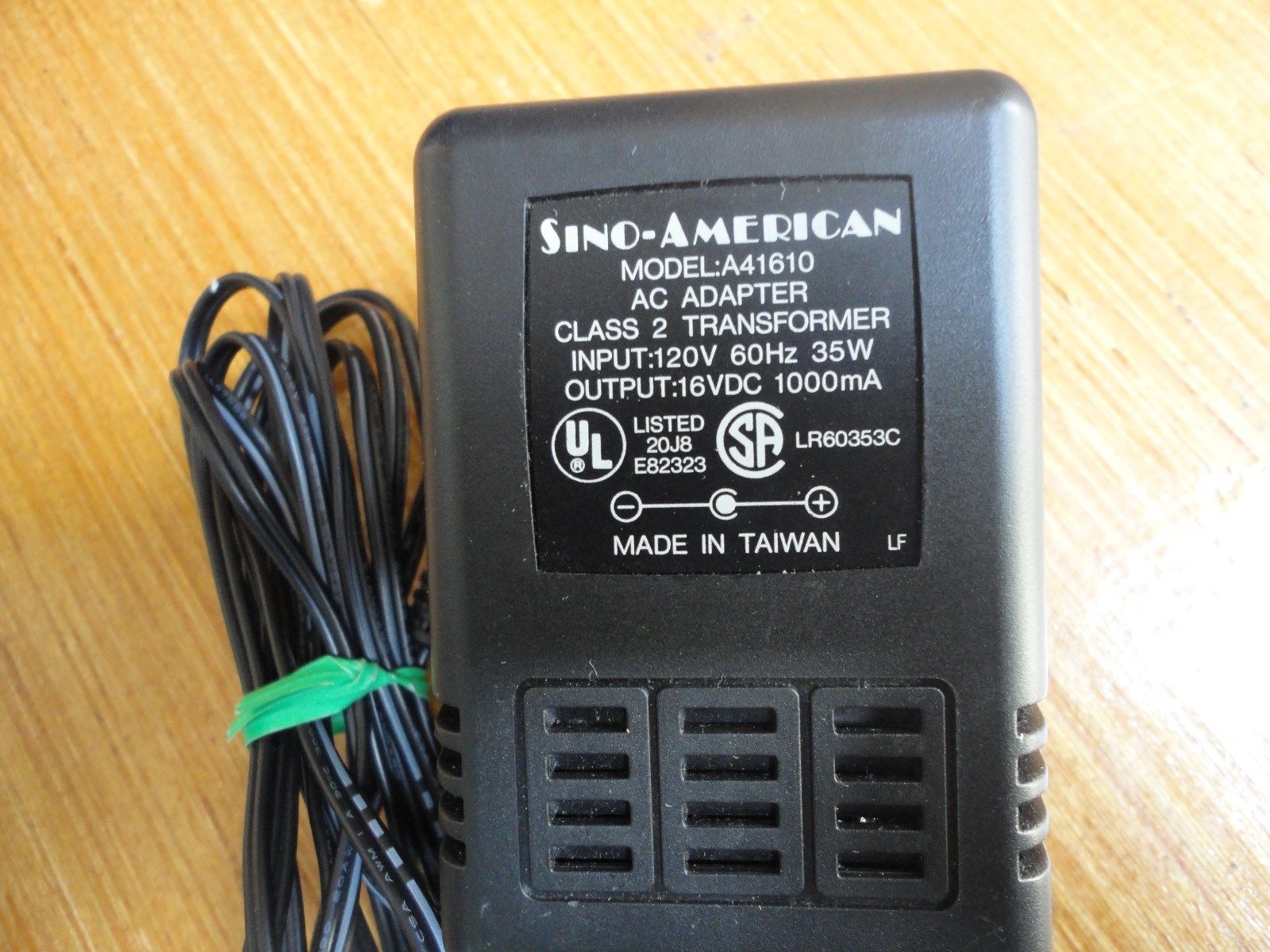 New 16V 1000mA SINO-AMERICAN A41610 Class 2 Transformer Power Supply Ac Adapter